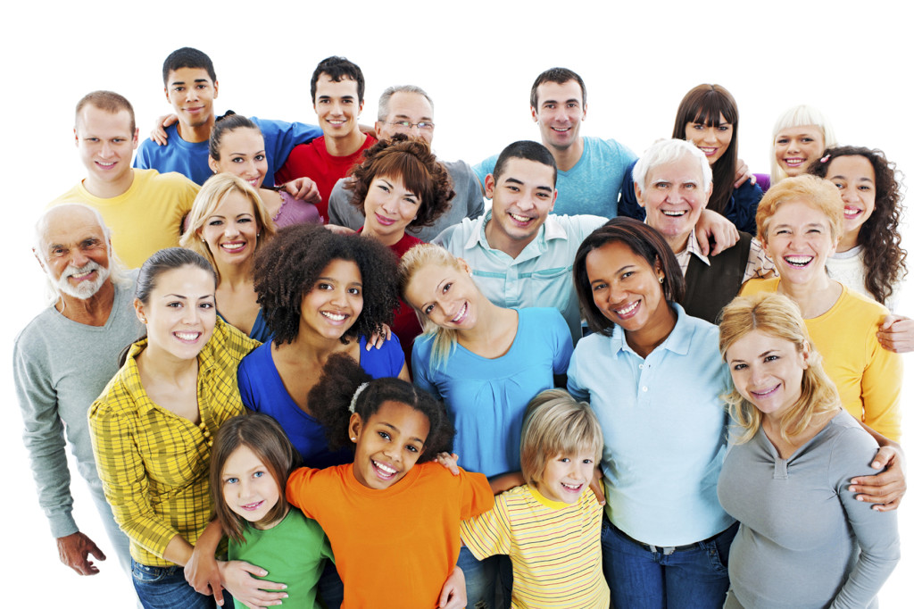 Portrait of a large group of a Mixed Age people smiling and embracing together.  [url=http://www.istockphoto.com/search/lightbox/9786738][img]http://dl.dropbox.com/u/40117171/group.jpg[/img][/url]